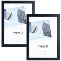 12 x Brand New Hampton Frames OXFA4NG OXFA4NG Picture Frame, Perspex, A4 21 x 30 cm , Black, Pack of 2 - RRP €244.8