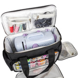 1 x RAW Customer Returns Crafts Co sewing machine bag with sturdy handles Transport bag for sewing machine with practical storage compartments Sewing machine case Bag for sewing machine 30cm x 14cm x 28cm - RRP €31.93