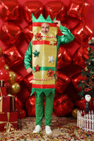 1 x Brand New U LOOK UGLY TODAY Christmas Costume Men Women Unisex Funny Costume for Adults Chunky Festive Christmas Costume for Party What A Christmas Cracker S M - RRP €20.16