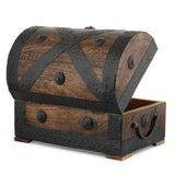 1 x RAW Customer Returns Ajuny Handmade Pirate Treasure Chest Jewelry Storage Box with Handle Versatile as a Keepsake Jewelry Box Ring and Necklace Storage, Ideal Gifts, 11x6 Inches - RRP €26.16