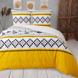 1 x RAW Customer Returns Vency Onvoge Single Duvet Cover 155x220 Yellow - Single Cotton Duvet Cover Set with Duvet Cover and Pillowcase 1x 80x80 - Yellow Color - RRP €27.81