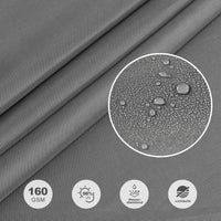 1 x RAW Customer Returns HAIKUS Sun Sail Waterproof Triangular 4x4x4m Sun Protection Water-Repellent Premium PES Polyester with UV Protection for Balcony Garden Terrace Gray - RRP €38.08