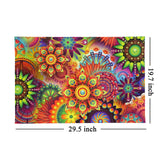 1 x RAW Customer Returns ABERDOMIC Puzzle 1000 pieces, Mandala Flowers Artsy Jigsaw Puzzles, Puzzle for adults teenagers children from 14 years - RRP €13.1