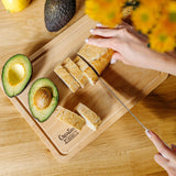 1 x RAW Customer Returns Creative Home 2 x wooden cutting board 30.5 x 22.5 x 1.5 cm Wooden cutting board with juice groove Reversible cutting board Wooden board kitchen ideal for bread, meat, vegetables, cheese ham - RRP €20.11