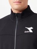 1 x RAW Customer Returns Diadora Tracksuit Fz Core, Men s fleece tracksuit, Black 082, M - RRP €46.18