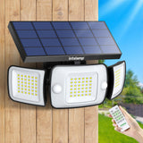 1 x RAW Customer Returns intelamp Solar Light Outdoor Motion Sensor 6000mAh 1200lm Solar Light Outdoor with Remote Control 4 Modes 270 Wide Angle Outdoor Lighting Waterproof IP65 - RRP €20.4