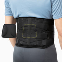 1 x RAW Customer Returns BraceUP Back Support with Lumbar Cushion - Back Support, Back Support Belt, Lumbar Support for Men and Women XXL  - RRP €30.18