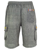 1 x RAW Customer Returns GURU-SHOP, Ethno Yogashorts in Goastyle, Stone Grey, Cotton, Size S 46 , Men s Pants - RRP €20.06