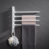 1 x RAW Customer Returns G rbach aluminum towel rail towel rail white HH-4MW  - RRP €20.17