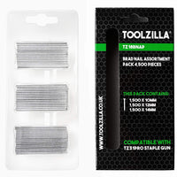 1 x RAW Customer Returns TOOLZILLA Brad - 4,500 piece set for stapler , Tape staples 90 18ga - RRP €10.62