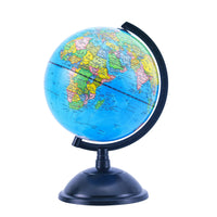 1 x RAW Customer Returns EXERZ 20cm Globe Education Rotating - Educational Geographical Modern Desk Decoration - for School, Home and Office - Diameter 20cm - RRP €24.99