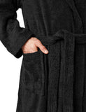 1 x RAW Customer Returns Ladeheid men s terry bathrobe made of 100 cotton LA40-192 black-30, L  - RRP €40.33