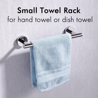 1 x RAW Customer Returns KES Towel Holder Towel Rail Stainless Steel SUS304 Tea Towel Holder Towel Bracket Towel Rack Bathroom Wall Mounted 30CM Polished, A2000S30 - RRP €26.11