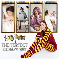 1 x RAW Customer Returns Harry Potter Women s Long Pajamas with Socks Fleece Pajama Set Leisure Suit Women s Cozy Red Yellow, M  - RRP €34.25