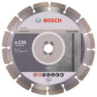 1 x RAW Customer Returns Bosch Professional 1x diamond cutting disc Standard for Concrete for concrete, aerated concrete, 230 x 22.23 x 2.3 x 10 mm, accessories for angle grinders  - RRP €29.72