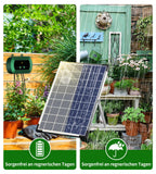 1 x RAW Customer Returns Solar Irrigation System Automatic Set, Garden Drip Irrigation System, Solar Powered Drip Irrigation Set with Water Sensor, Self Watering Devices with Timer for Greenhouse Garden Balcony - RRP €60.49