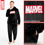 1 x RAW Customer Returns Marvel Men s Pajamas - Men s Winter Fleece Pajamas Black, 2XL  - RRP €32.27