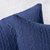 1 x Brand New Yaertun Set of 2 Super Soft Cushion Covers Throw Pillow Cover Sofa Cushion Decorative Couch Cushion Pillow Case Cover Soft for Living Room Bedroom 24 x 24 Inch, 60 x 60 cm Navy - RRP €25.2