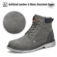 1 x RAW Customer Returns Mishansha Men s Winter Boots Waterproof Outdoor Shoes Non-slip Lined Warm Snow Boots Hiking Shoes Gray Size 43 - RRP €49.99