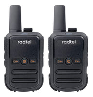 1 x RAW Customer Returns radtel RT12 Rechargeable Walkie Talkies for Adults Long Range Handheld License Free PMR 446 Radio 16CH Handsfree VOX for Camping Hiking Black  - RRP €26.99