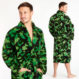 1 x RAW Customer Returns CityComfort Men s Bathrobe in Cotton Terry, Long Absorbent and Soft Dressing Gown M - 4XL M L, Green  - RRP €26.64