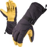 1 x RAW Customer Returns SKYDEER Waterproof Winter Gloves for Men and Women, Deerskin and Thin Insulation 150G 3M for Skiing Cold Weather Work SD8648T M  - RRP €31.25