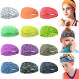 1 x RAW Customer Returns MiDoDo Pack of 12 sports women and men headband hair band for teenagers women non-slip wicking stretch headband for sports, yoga, dancing, running, cycling 12 pieces  - RRP €13.99