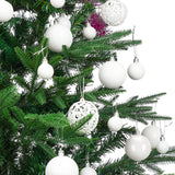 1 x RAW Customer Returns Aitsite 101PCS Christmas Balls 2CM 4CM 6CM Plastic Tree Balls and Baubles Set Tree Ornament for Christmas Tree Decoration White  - RRP €32.99