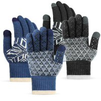 45 x Brand New pairs of winter gloves, touchscreen gloves, wool gloves, knitted finger gloves, sports, warm and windproof winter gloves for skiing, cycling and texting, suitable for men and women L  - RRP €580.05