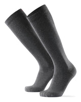 1 x RAW Customer Returns DANISH ENDURANCE Ecological graduated compression stockings made of organic cotton, 1 pair grey, EU 43-47  - RRP €19.79