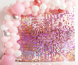 1 x RAW Customer Returns Kate Dazzling Pink Sequin Decoration for Birthday Party Wedding Luxurious Dinner Background Mermaid Shimmer Club Activity Beauty Make UP Blogger Decoration 30cm 30cm 12pcs - RRP €73.99