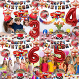 13 x Brand New Naotona Cars Birthday Decoration 4 Years, 31 Pieces Cars Children s Birthday Decoration Car Decoration Birthday Boys Reusable with Latex Balloons Foil Balloon Banner Cake Topper Children s Birthday Theme Parties - RRP €103.87