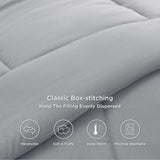 1 x RAW Customer Returns BEDSURE winter duvet 200 x 200 warm and soft - duvet 200 x 200 winter 450GSM filling, ko Tex, quilt for allergy sufferers grey - RRP €47.33