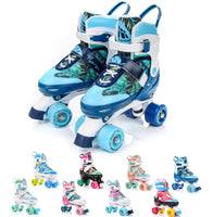 1 x RAW Customer Returns meteor retro roller skates disco roller skate like in the 80s youth roller shoes children quad skate 5 different color variations inline skates adjustable size of the shoe - RRP €45.37