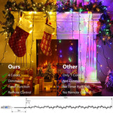 1 x RAW Customer Returns Christmas lights indoor, 2 pieces 10M 100 LED warm white and colorful color changing fairy lights 4 in 1 USB dimmable outdoor fairy lights with 11 modes remote control - RRP €22.99