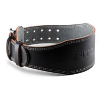 1 x RAW Customer Returns Fitgriff Classic Weightlifting Belt - 100 Leather - for Men and Women - Belt for Bodybuilding, Strength Training, Weightlifting - Classic Leather Weightlifting Belt Black 4 inch , S  - RRP €34.95