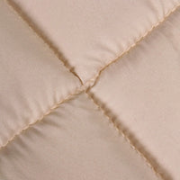 1 x RAW Customer Returns Utopia Bedding Quilted Duvet 220x260 cm, Bed Duvet 160 180, Nordic Filling 200 gr m in 100 Microfiber Beige  - RRP €32.4