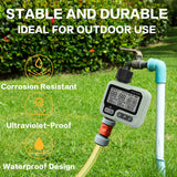 1 x RAW Customer Returns CROSOFMI Garden Irrigation Controller Automatic Watering Timer Irrigation Programmer IPX5 Waterproof Rain Delay Manual Watering Mode Child Lock Function - RRP €29.47