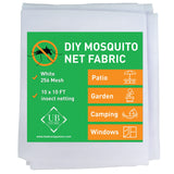 1 x RAW Customer Returns White Mosquito Net 3x3 or 3x6 Meters of Net Mosquito Net for Garden Roof, Terrace, Exterior and Window Fine Mesh Insect Protection Net - RRP €21.99