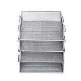 1 x RAW Customer Returns EXERZ letter trays 4 pieces paper sorter desk multifunctional organizer file holder for office, school, study, 2-in-1 drawer - RRP €29.75