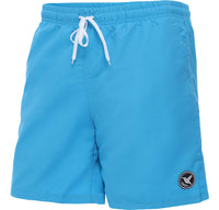 1 x RAW Customer Returns Ladeheid Swim Trunks Men Comfortable Swim Shorts with Wide Elastic Drawstring Waistband and Pockets Swim Trunks Board Shorts LA40-129 Light Blue Small  - RRP €24.99