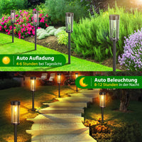 1 x RAW Customer Returns KOOPER Solar Lights for Outdoor Garden, 6 Pack Improved Solar Lights Garden with Warm White Tungsten Light, IP65 Waterproof Solar Garden Lights for Garden Decoration Lawn Walkway Balcony Yard - RRP €45.37