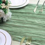 4 x Brand New Stolome Fabric Table Runner, Sage Green, Table Runner for Weddings, Decoration, Birthday Party, Communion 90 x 300 cm  - RRP €81.6