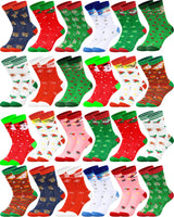 1 x Brand New Hicarer 24 Pairs Kids Christmas Socks Cute Funny Creative Colorful Socks for Boy Girl 1-3 Years  - RRP €22.8