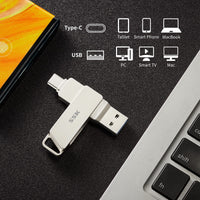 1 x RAW Customer Returns SSK 64GB USB C Flash Drive Dual Connectors USB Flash Drive with up to 150MB s Transfer Speed Pendrive for Android Phones, Macbook Pro Air and More - RRP €11.09