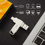 1 x RAW Customer Returns SSK 64GB USB C Flash Drive Dual Connectors USB Flash Drive with up to 150MB s Transfer Speed Pendrive for Android Phones, Macbook Pro Air and More - RRP €11.09