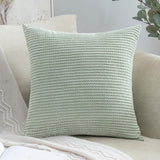 1 x RAW Customer Returns MIULEE Set of 2 cushion covers,cushion covers,sofa cushions, corduroy velvet, decorative soft couch cushions, cover cushion covers for sofa, living room, upholstered cushions, 60 x 60 cm, bean green - RRP €20.17