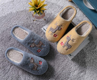 2 x Brand New Vunavueya women s winter plush slippers men s flat slippers warm lined mules soft comfortable cotton slippers shoes blue -C 40 41 EU 42-43CN - RRP €49.9