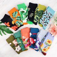 1 x RAW Customer Returns Jeasona 12 pairs of socks women 39-42 colorful flower pattern colorful socks women 39-42 funny cotton women s socks colorful funny socks women 39-42 - RRP €25.2