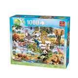 3 x Brand New King International KNG05481 King Puzzle 1000 Wonders of The Wild, Multicolore, 68 x 49 cm - RRP €31.74